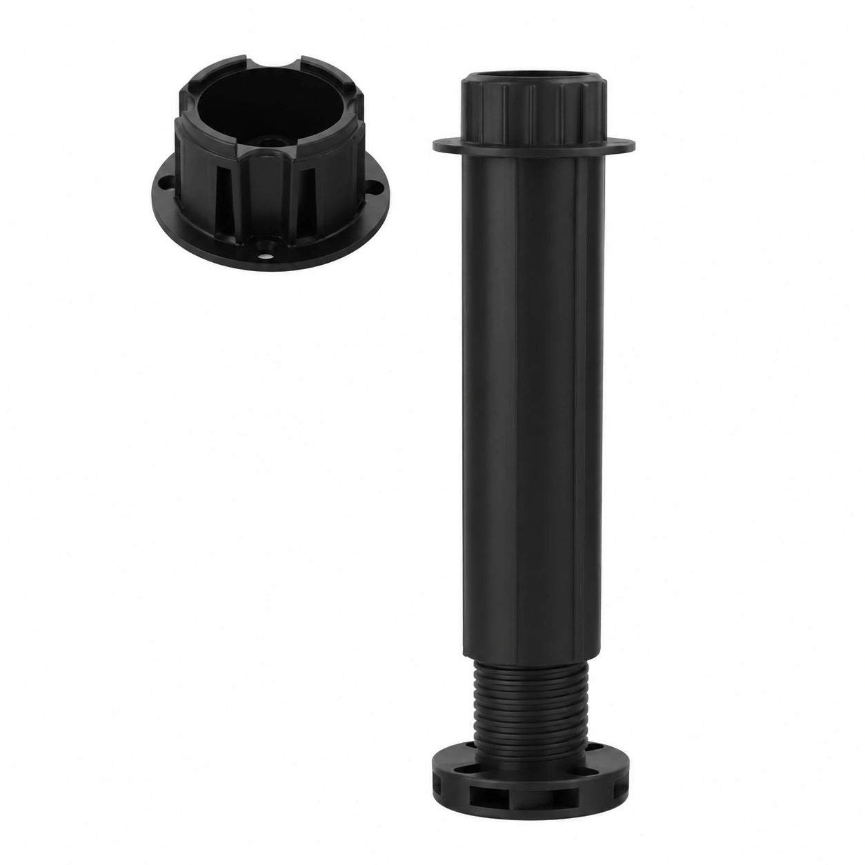 Verstellbare Möbelfüße mit Montagekopf, 15-25 cm, Bettunterstützung - westrena