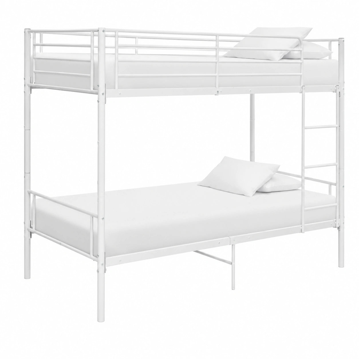 Willood Doppelstockbett aus Metall, Weiß, 90x200 cm - westrena