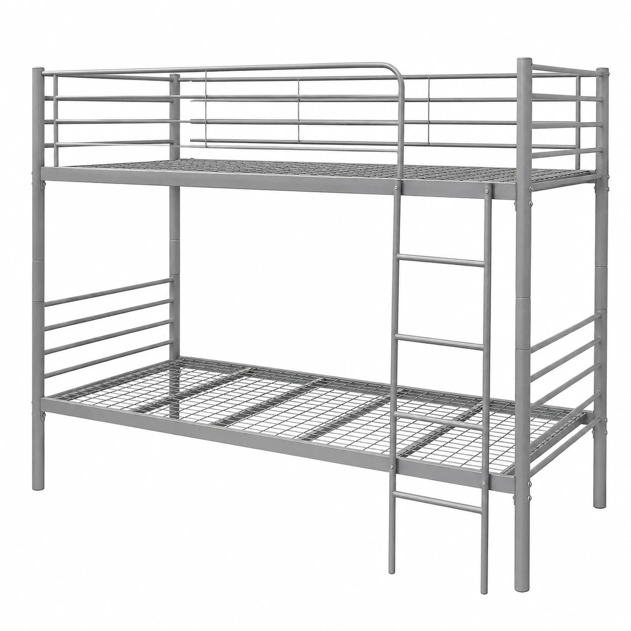 Hochwertiges Metall-Etagenbett 90x200 cm – teilbar in zwei Einzelbetten - westrena