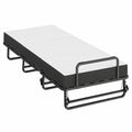 Faltbares Gästebett 90x200 cm mit 10 cm Matratze, Stabiler Metallrahmen, 360° Rollen, Multifunktionales Einzelbett oder Sofa - westrena