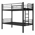 Robustes Etagenbett aus Metall 90x200 cm, vielseitiges Schlafsystem für Jugendliche und Erwachsene - westrena