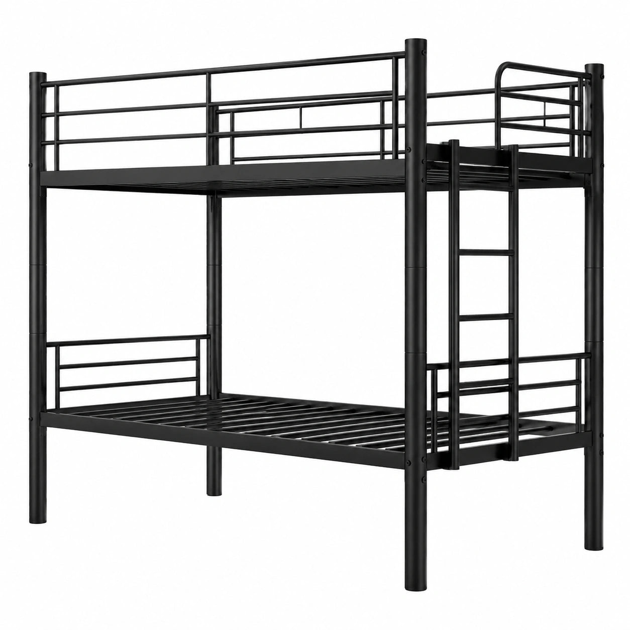 Robustes Etagenbett aus Metall 90x200 cm, vielseitiges Schlafsystem für Jugendliche und Erwachsene - westrena