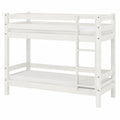Massives weißes Etagenbett für Kinder, 90x200 cm, geeignet für Matratzen, Spielhochbett - westrena