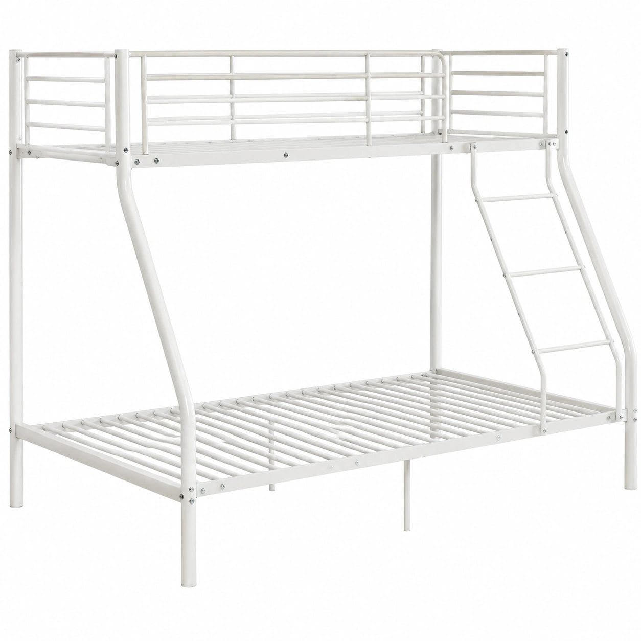 Neu.haus Etagenbett Sortland für 3 Personen, Metall, Weiß, 90/140x200 cm, max. 300 kg - westrena